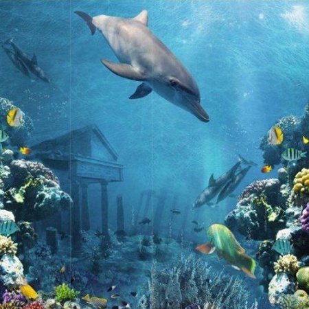 Подводный мир 3D панели ПВХ Кронапласт UNIQUE