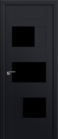 39U триплекс черный 800*2000 Черный матовый в цвет полотна